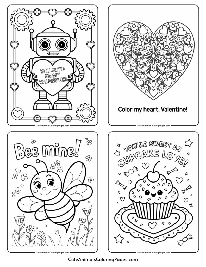 black and white printable valentine cards (25+ free pdf pages